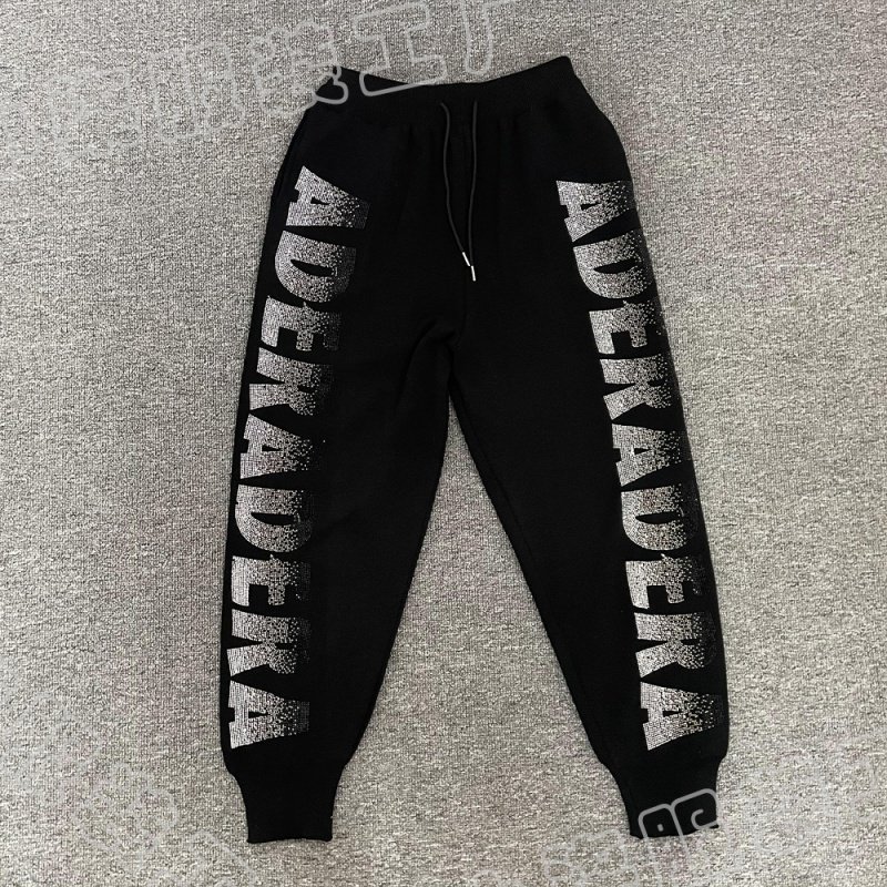 服饰女士裤子烫钻重工针织舒适简约气质时尚潮流休闲裤