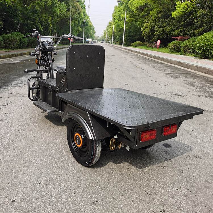 巨霸新款载重三轮车大力神电动车快递拉货载货6072v电动三轮车