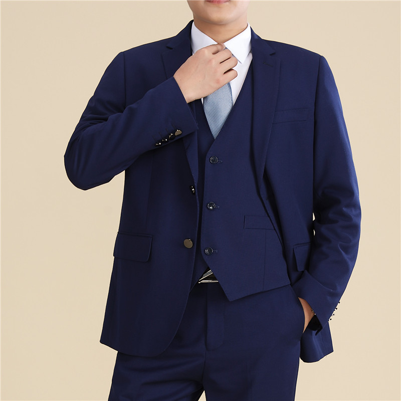 交通银行西装外套交行行行制服工装工作服宝蓝蓝色商务正装西服