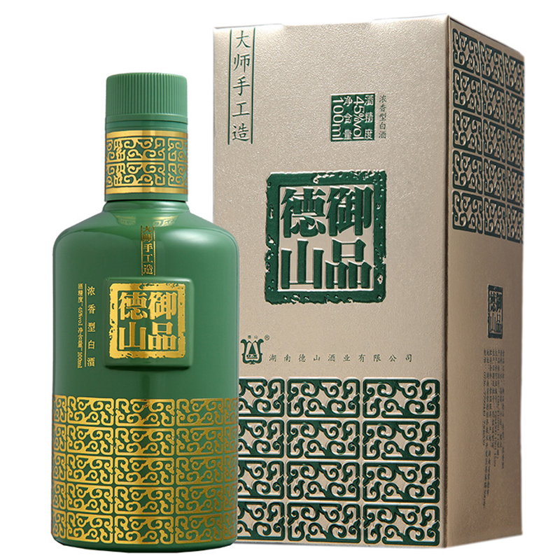 粮食湖南白酒御品德山小瓶酿造45度浓香香型白酒