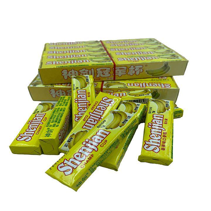 口香糖300g100片20条糖果薄荷新糖果留兰香咖啡香蕉口香糖