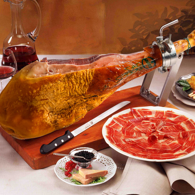 慕塞欧西班牙火腿肉绿标伊比利亚火腿切片进口火腿片即食生吃70g