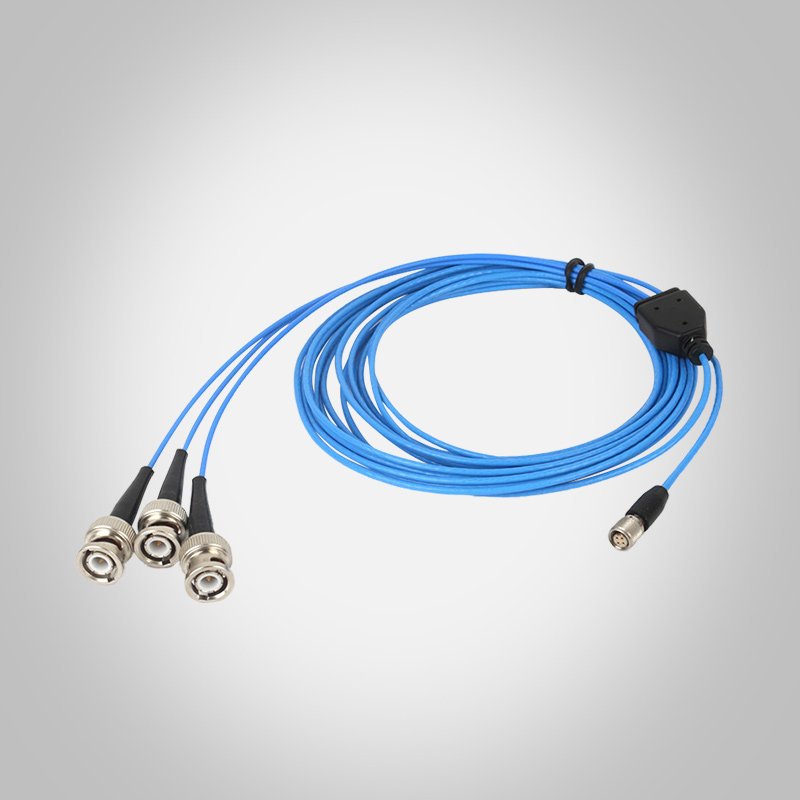 加速度传感器线束pcb震动计测试连接线电缆四芯bnc电缆线