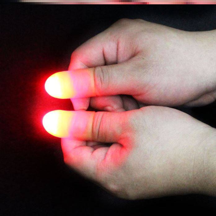 手指魔术新术拇指发光灯光光能舞动近景舞台魔术道具