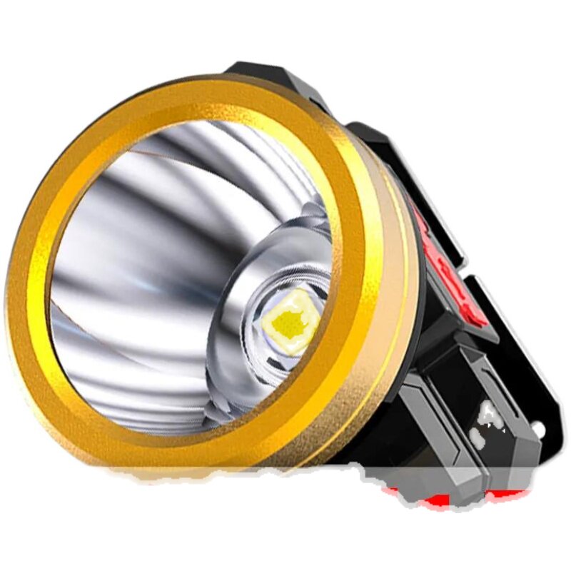 led远射矿灯小氙钓鱼充电家用头灯户外手电筒头灯