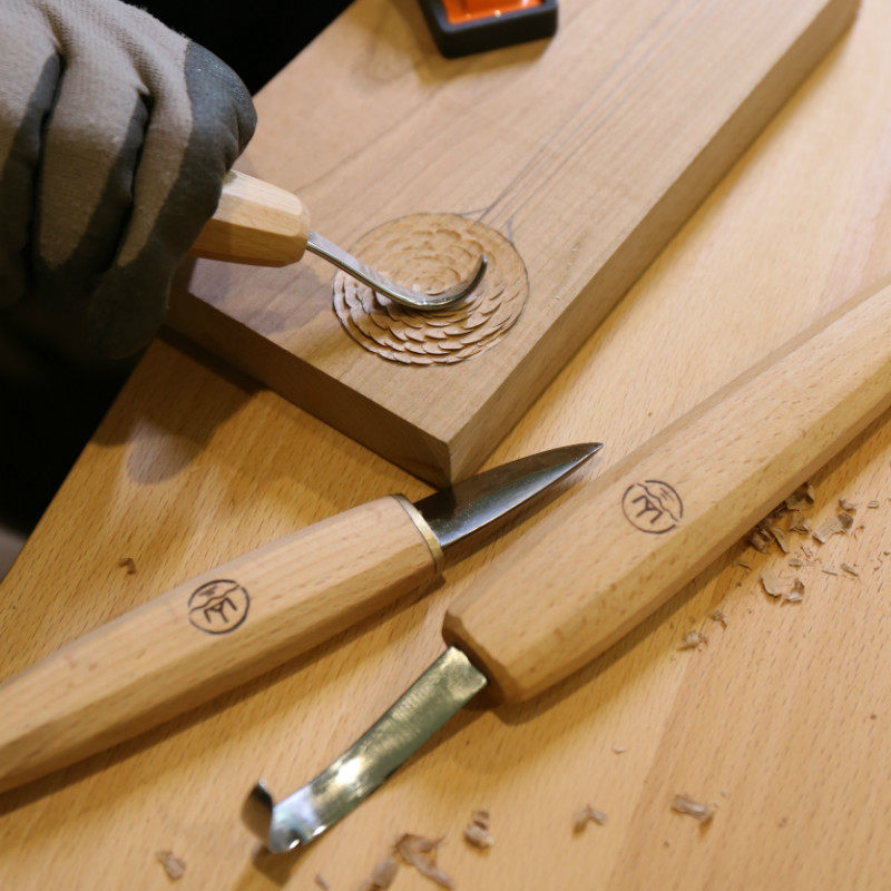 小山木工精细雕刻刻刀手工横手刀高碳钢小削刀挖勺雕刻刀