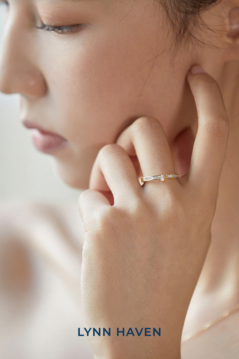 戒指lynnhaven麟玟时尚珠宝英国品牌18k金戒指开口手饰