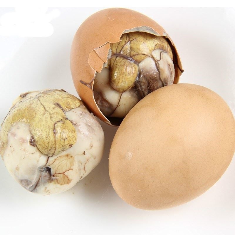 珠子新鲜毛蛋活15天13天五香鸡胚无毛烧烤熟活活珠子