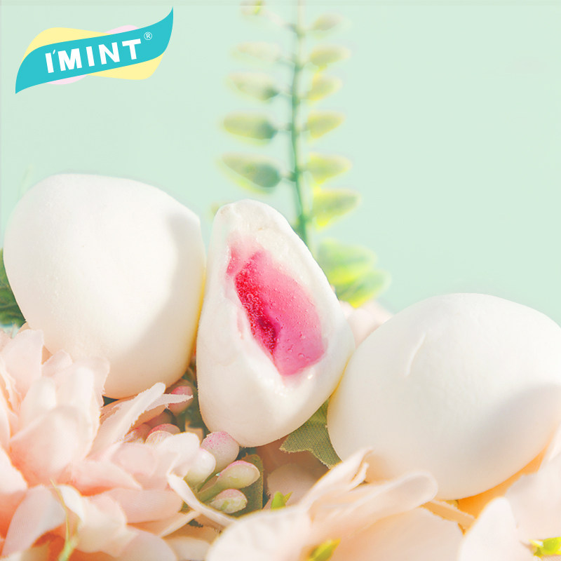 推荐imint夹心棉花糖果少女网红水果
