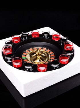 酒吧俄罗斯转盘创意情趣ktv杯轮盘