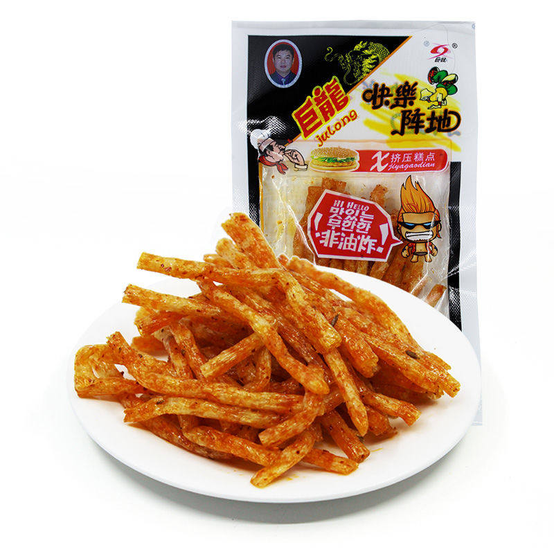 湖南特产巨龙快乐阵地辣条麻辣8090儿时怀旧面筋制品