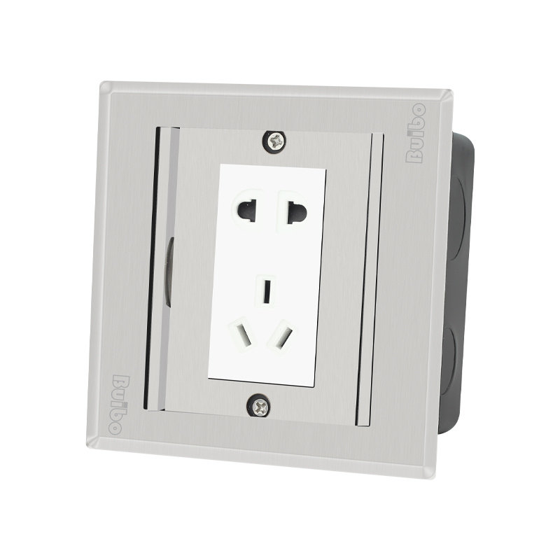 地插瑞博地板五孔藏式隐藏形式隐形落盖开门地插