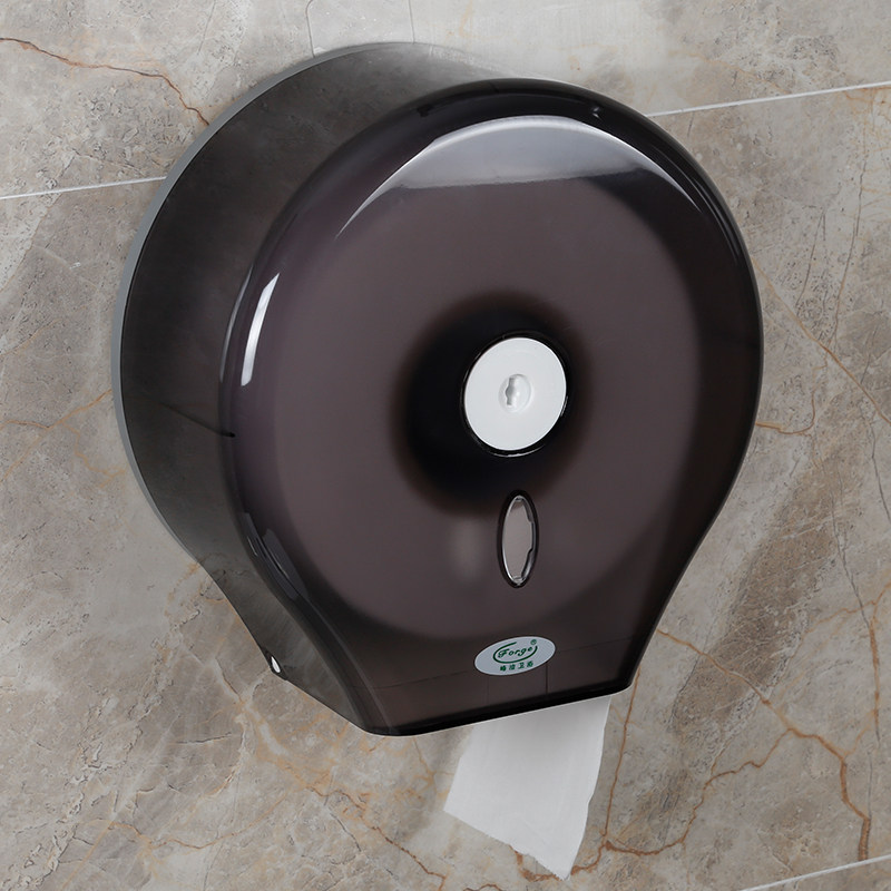 峰洁卫生间大卷纸盒壁挂式大盘纸盒厕所卷纸筒免打孔厕纸盒纸巾盒
