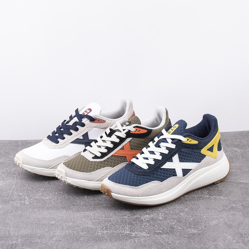 外贸出口西班牙munich透气减震防滑复古老爹休闲运动跑步鞋