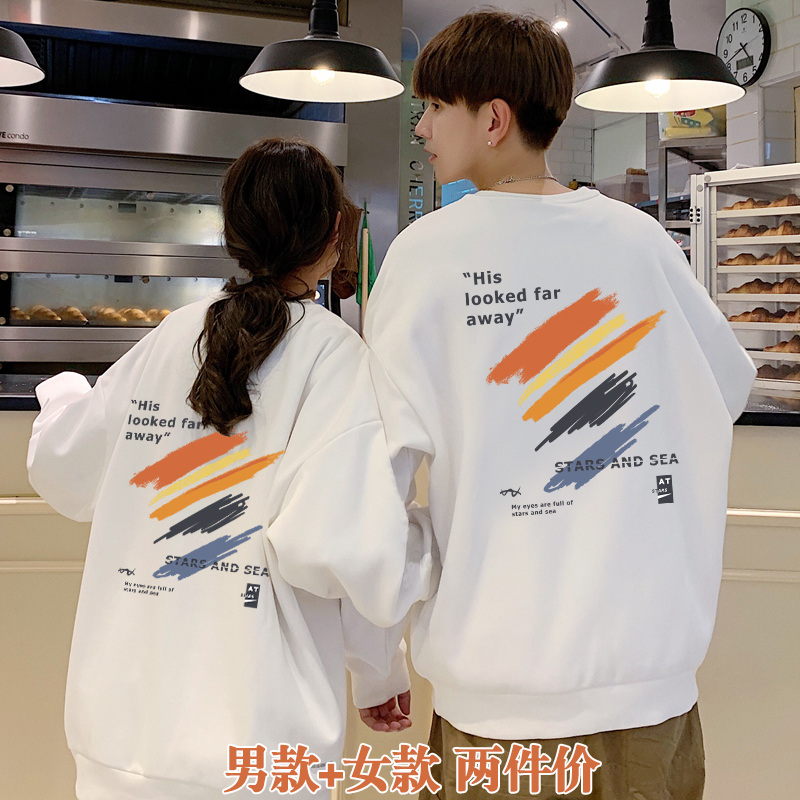 不一样情侣卫衣秋冬季ins超火2022新款潮流小众加绒roora网红春装