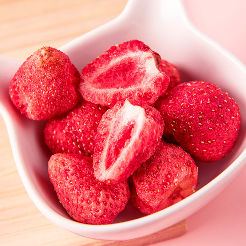草莓冻干500g罐装水果干果果脯脆干网红儿童冻干水果