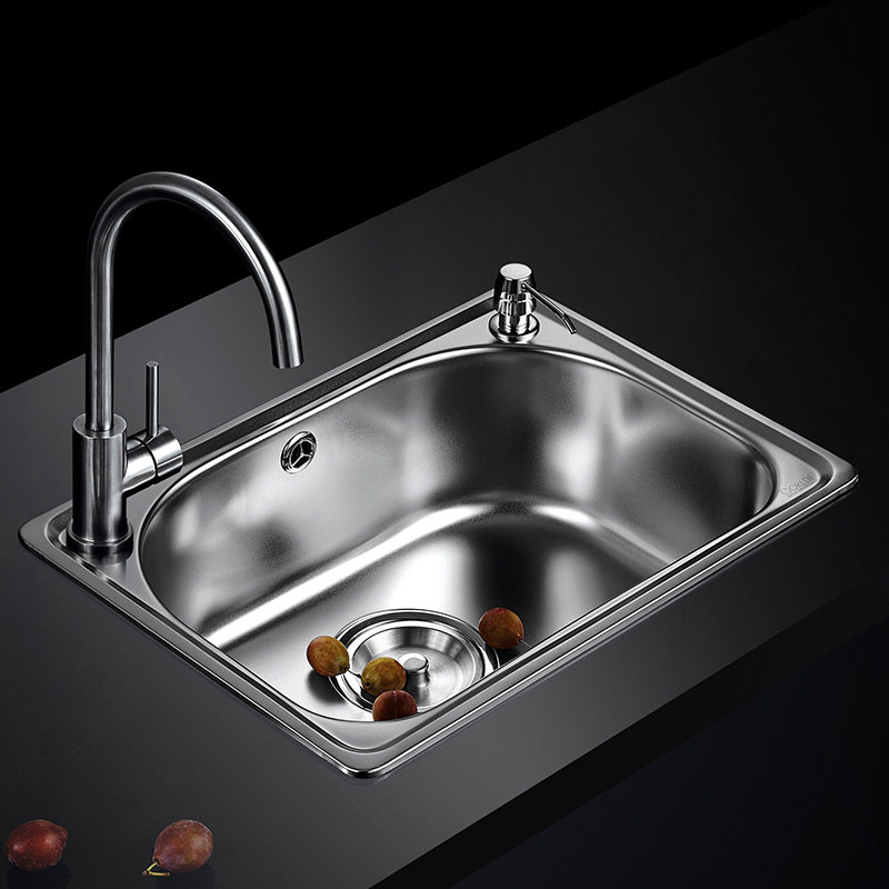 科勒旗下品牌佳德厨房不锈钢水槽单槽套餐洗菜水槽套餐