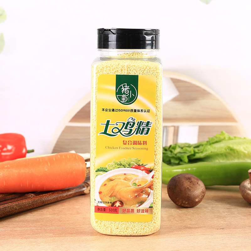 鸡精2瓶围裙调味料土鸡家用瓶装500g商用大袋鸡精