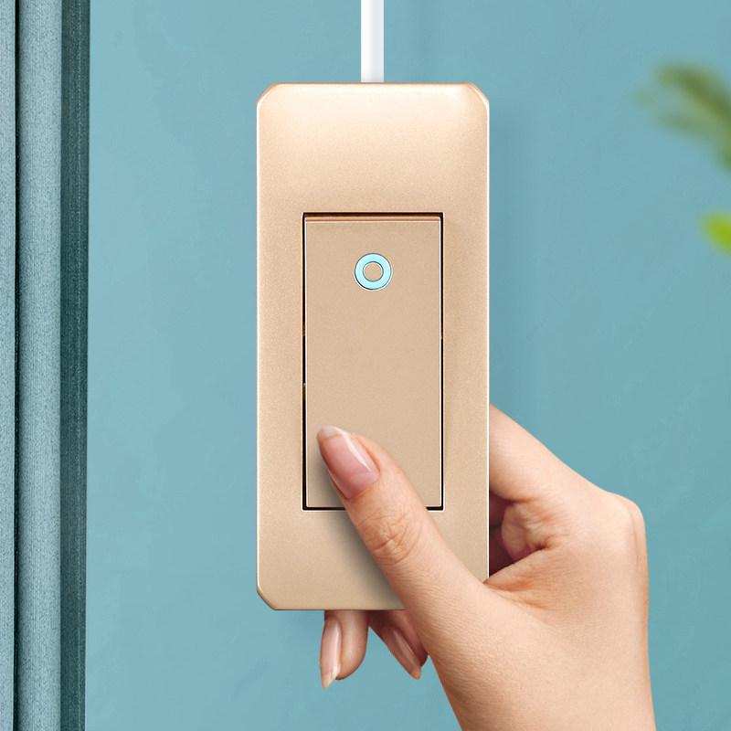 开关床头按钮家用小开头灯手捏led墙壁大功率双控开关