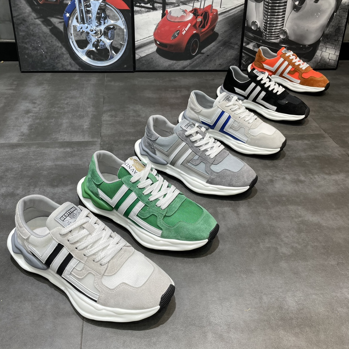 鞋子男2022年新款春夏季潮流透气网面小白板鞋男士休闲运动防臭鞋