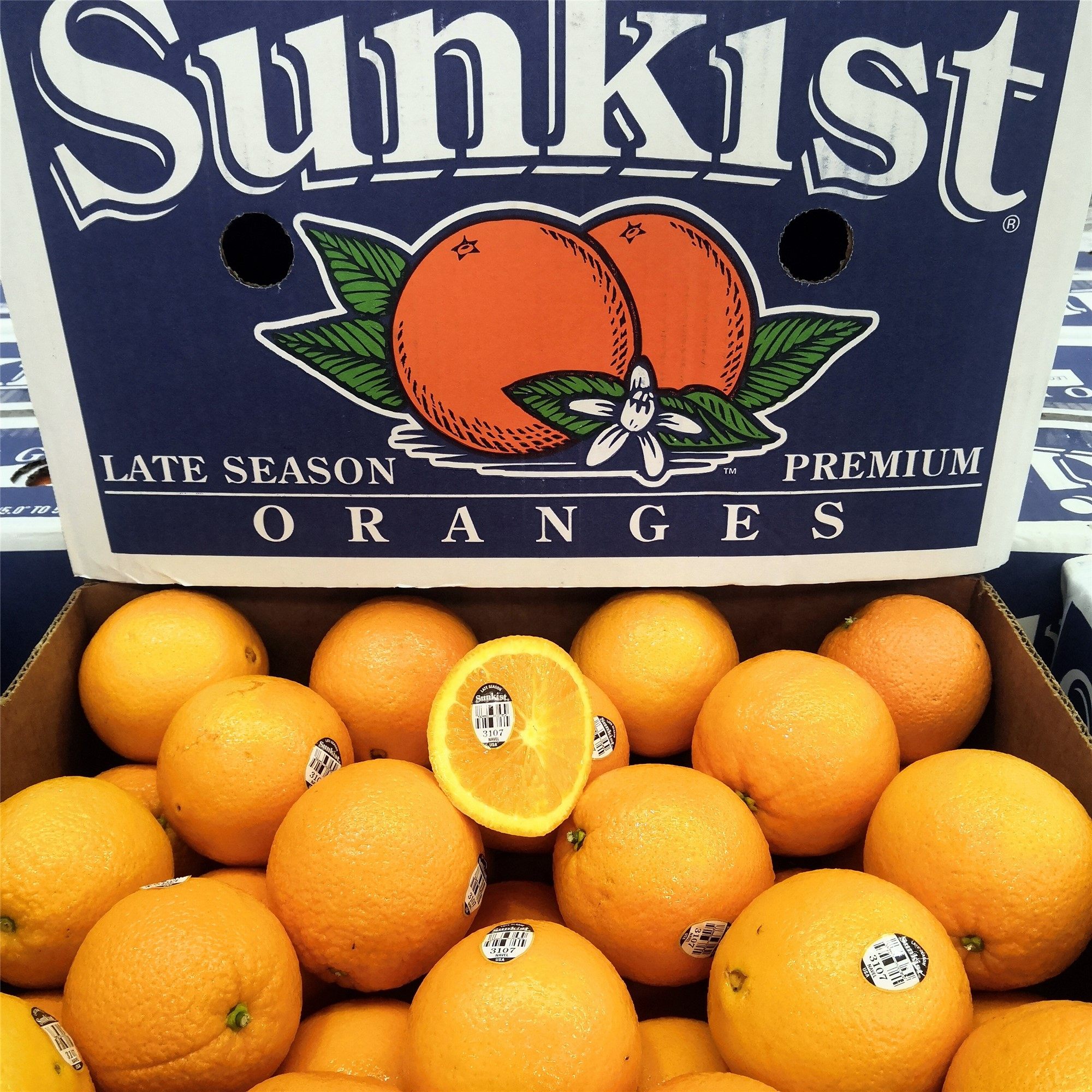 美国新奇士黑标3107脐橙sunkist进口橙子10个甜橙橙