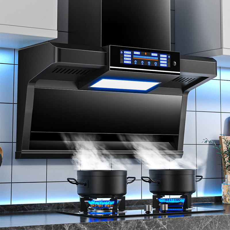 日本樱花抽油烟机家用厨房大吸力顶侧双吸式新款油烟机燃气灶油烟机