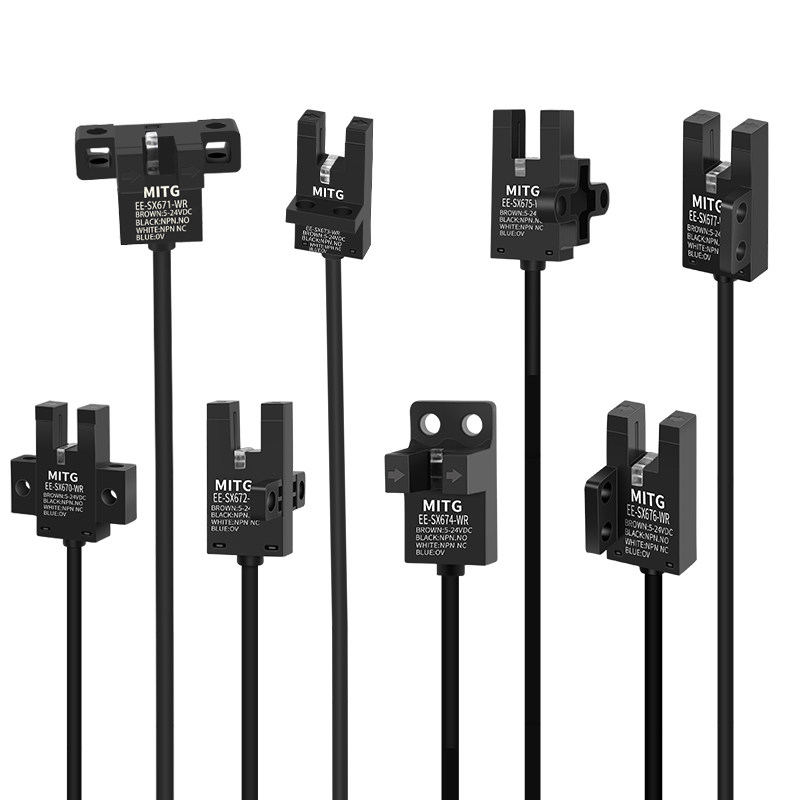 形槽型光电感应开关ee-sx672-wr原点限位传感器npn常开感应开关