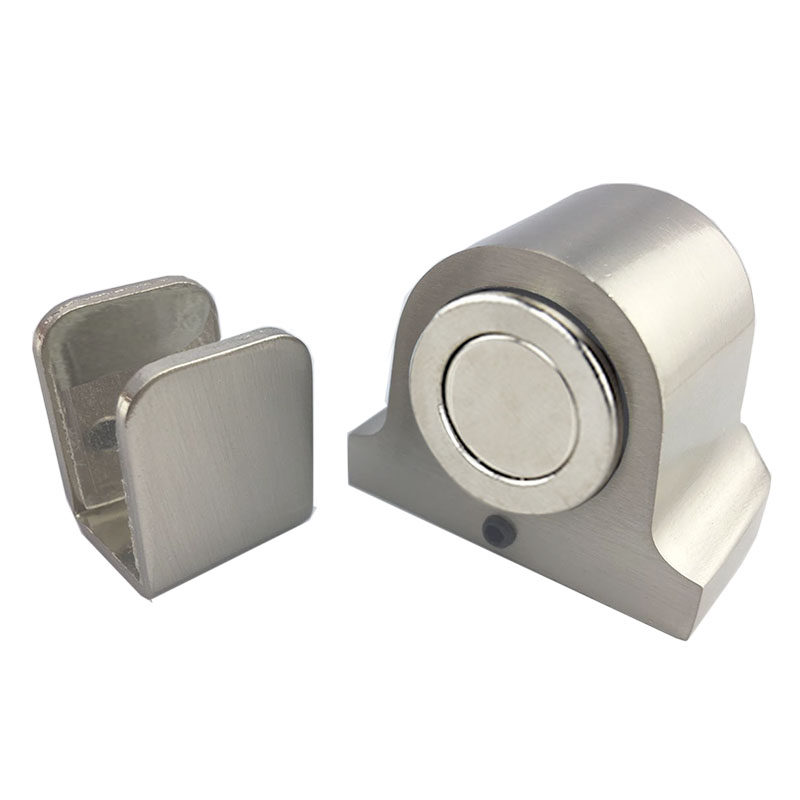 玻璃门玻璃碰吸地款抖强磁打孔阻挡免门门门同音门吸