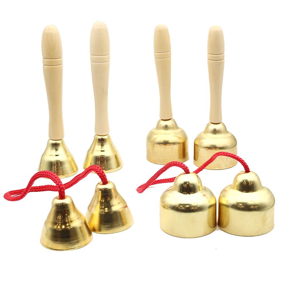 奥尔夫组合教具音乐碰钟小号乐器大小手柄打击碰钟