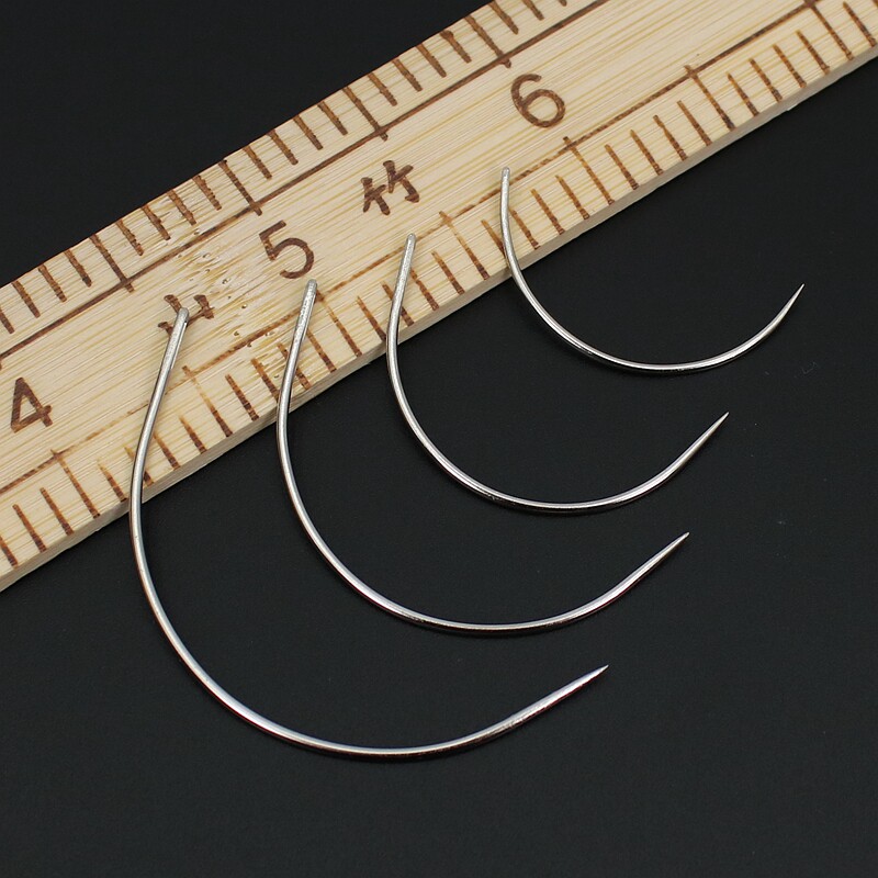 家用半圆弯针手工diy弧形针手大眼大号小号针