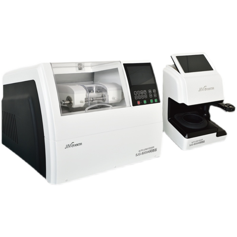 精功眼镜加工设备sjg8000a全自动磨边机模板扫描精度高磨片机磨边机