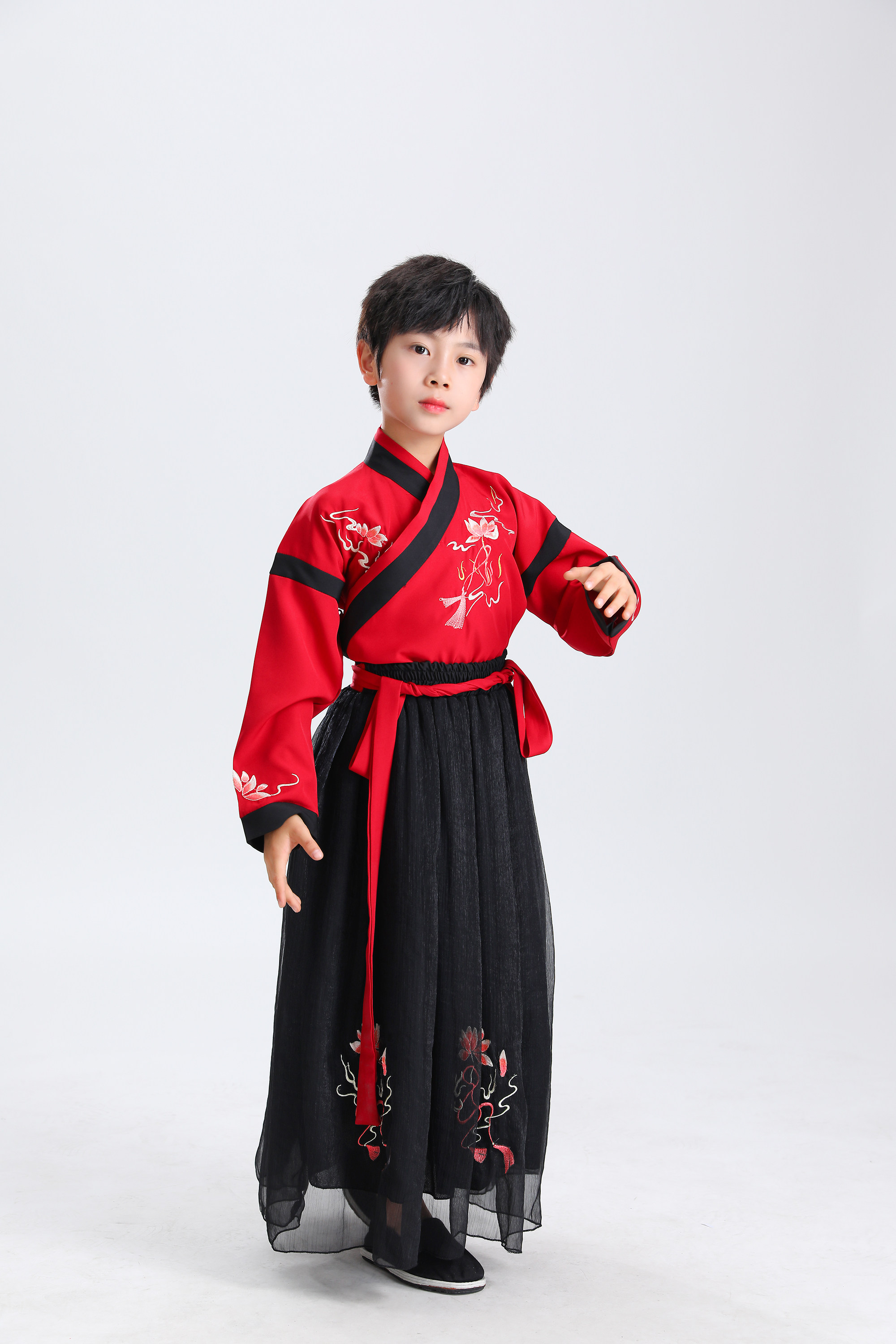 儿童古装汉服女童国学男童三字经弟子演出服襦裙儿童演出服