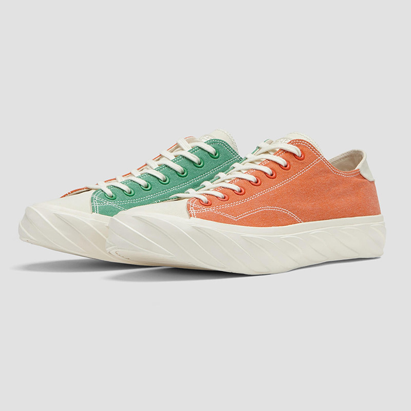 age2021夏季新款休闲帆布布鞋鸳鸯色低潮牌帆布鞋