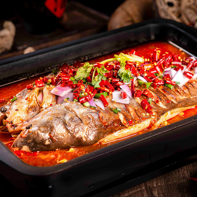 汇海盈预烤清江鱼即食麻辣烤鱼火锅熟食叉尾半成品水产