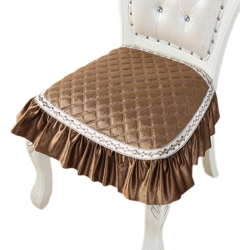 欧式餐椅椅垫坐垫家用四季通用防滑简约布艺椅垫