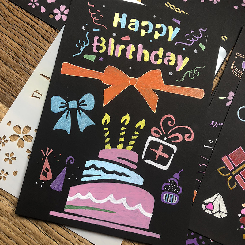 绘画diy相册配件材料模板板手绘本神器画画相册