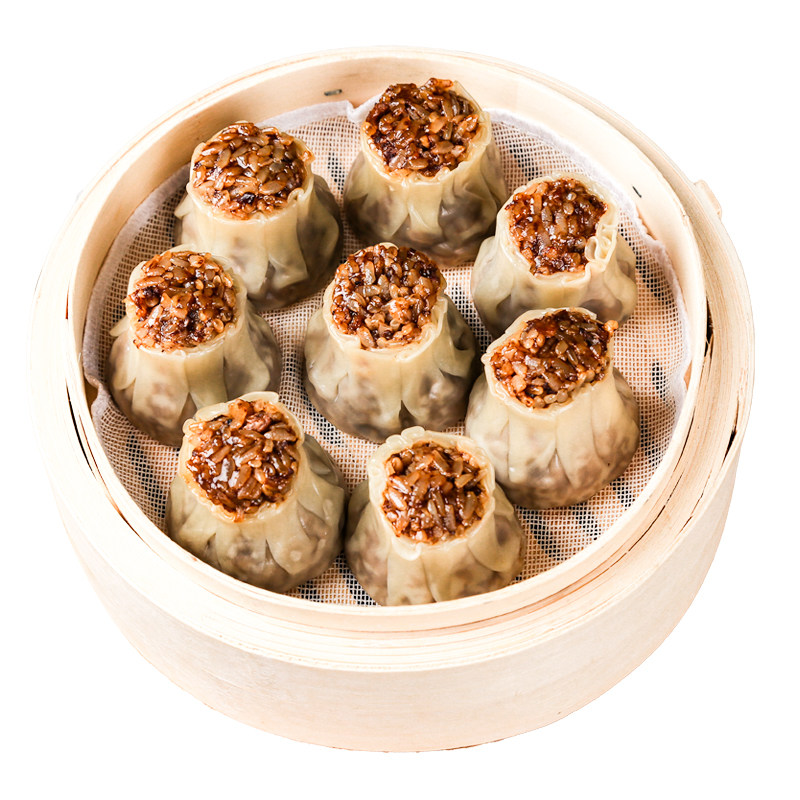 今三麦鲜猪肉香菇烧麦早餐糯米烧卖商用冷冻半成品加热即食早点心