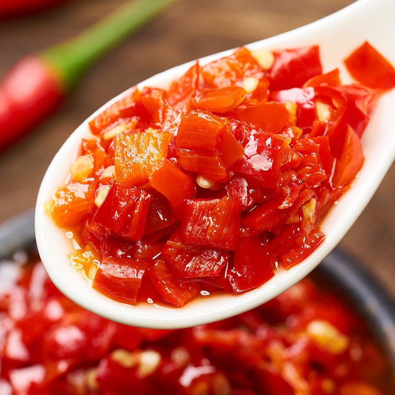 火辣辣辣椒伴饭辣椒酱湖南特产农家香辣拌面下饭菜豆豉茶油朝天椒