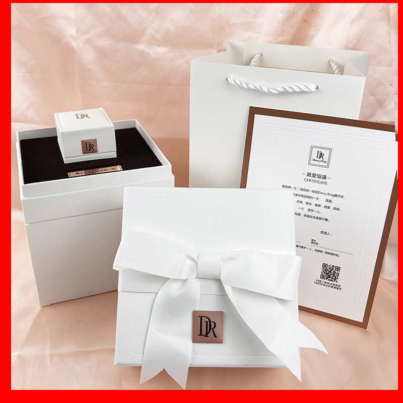 dr装盒珠宝戒指ryrinwgda戴瑞新款首饰钻戒首饰盒