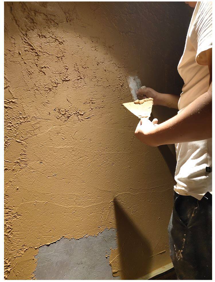 室内外黄泥巴艺术肌理泥巴度假村村民客栈漆乡稻草艺术涂料