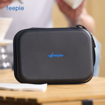 feepie coffee pie portable hand grinder storage bag coffee grinder hand brewed coffee outdoor storage bag