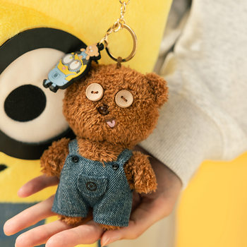 Universal Pictures Minions Overalls TIM Bear Plush ອຸປະກອນເສີມ pendant ງາມ Hanger