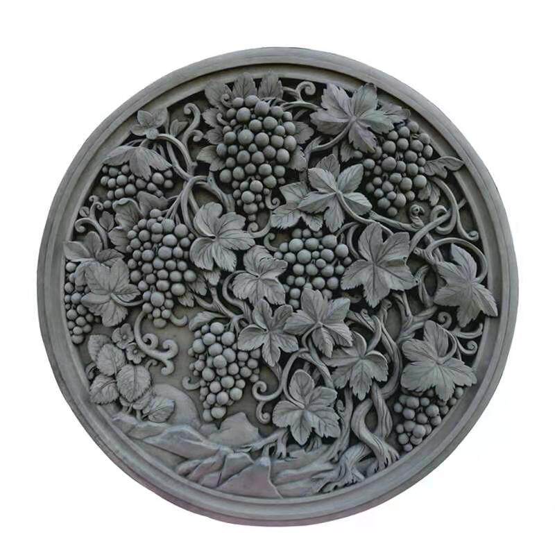 砖雕连年有余浮雕仿古中式徽派四合院影壁照壁砖雕