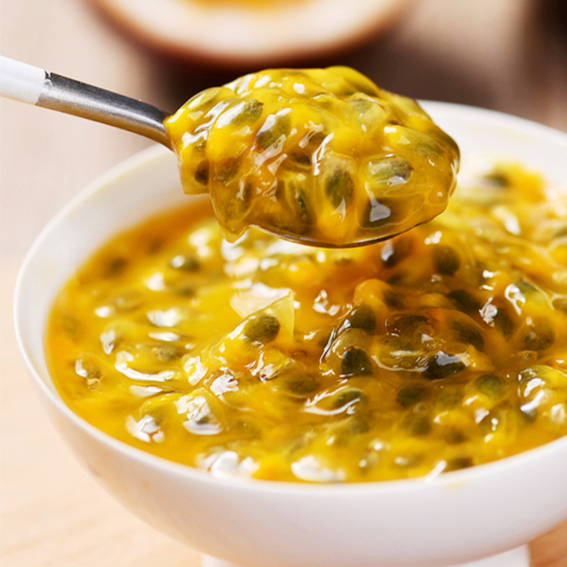 鲜活冷冻百香果980g原浆饮料新鲜原汁商用巡茶浓缩果蔬汁