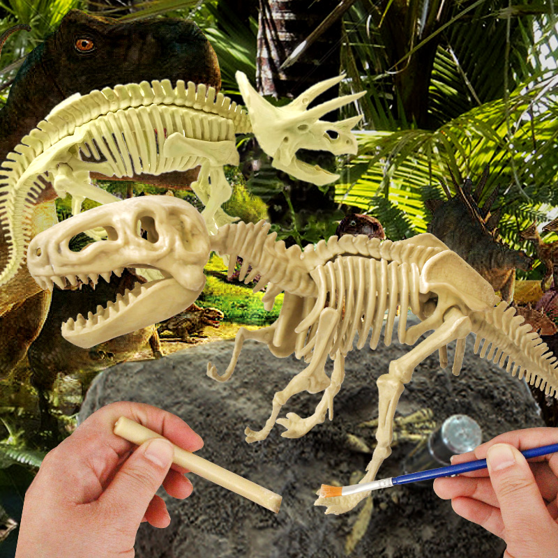 学堂恐龙化石考古挖掘玩具儿童手工diy宝藏其他手工制作