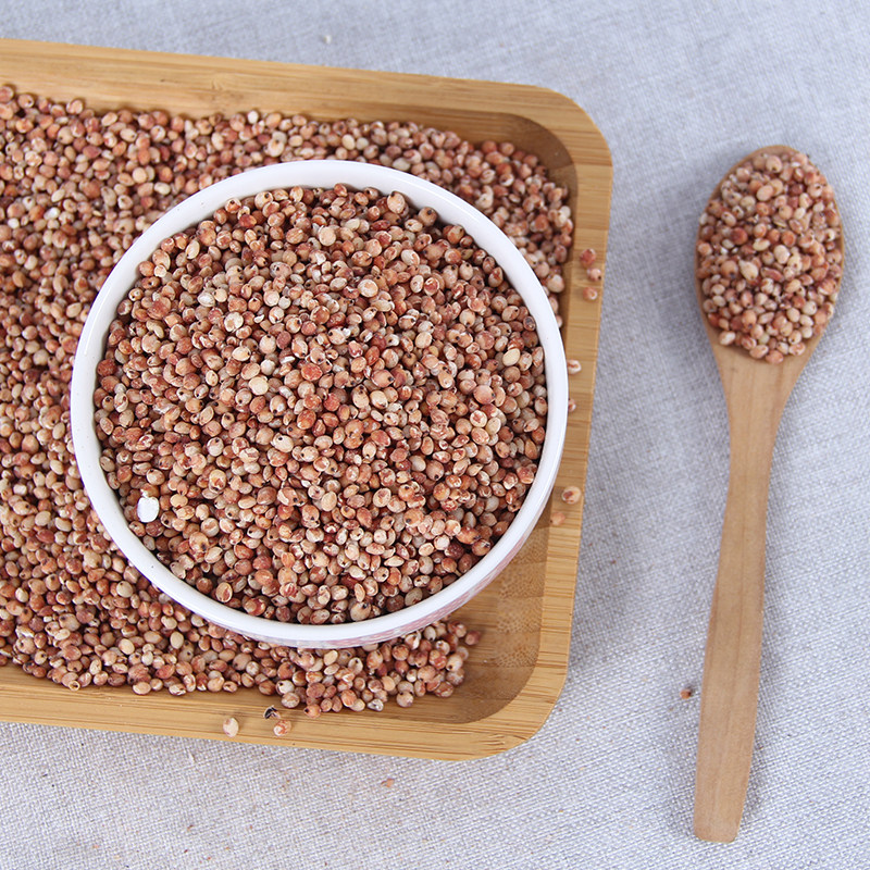 新红高粱米5斤农家五谷杂粮脱壳去皮酿酒煮粥食用其它粮食