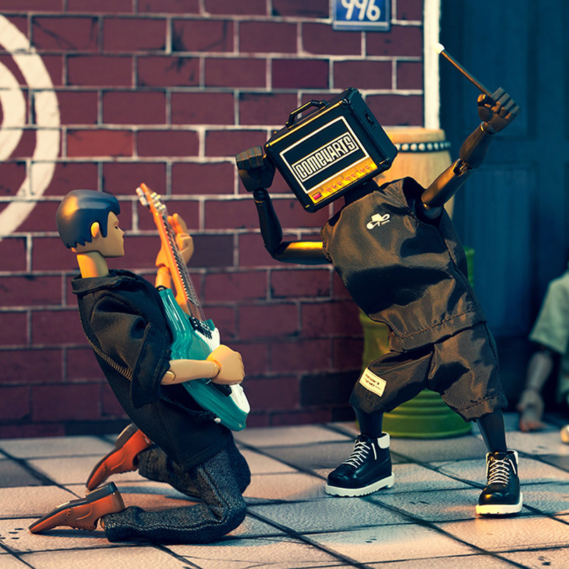 toptoy卡姆礼帽乐队盲盒人偶潮流可动手办摆件潮玩盲盒