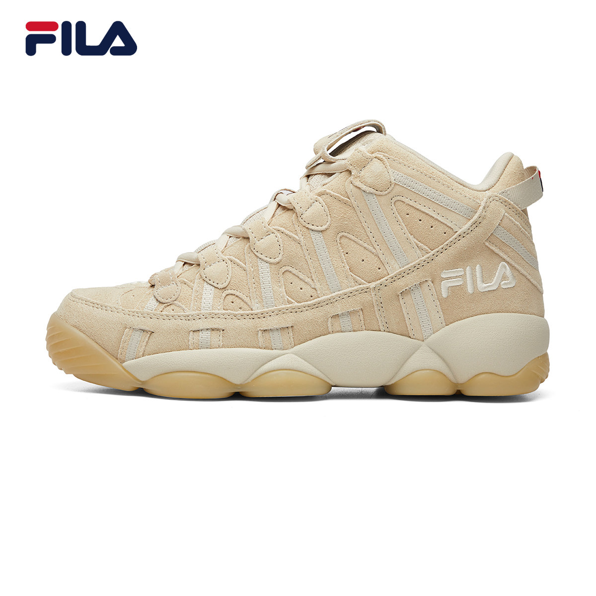 球鞋fila斐乐官方旗舰复古篮球2021秋季高帮篮球鞋