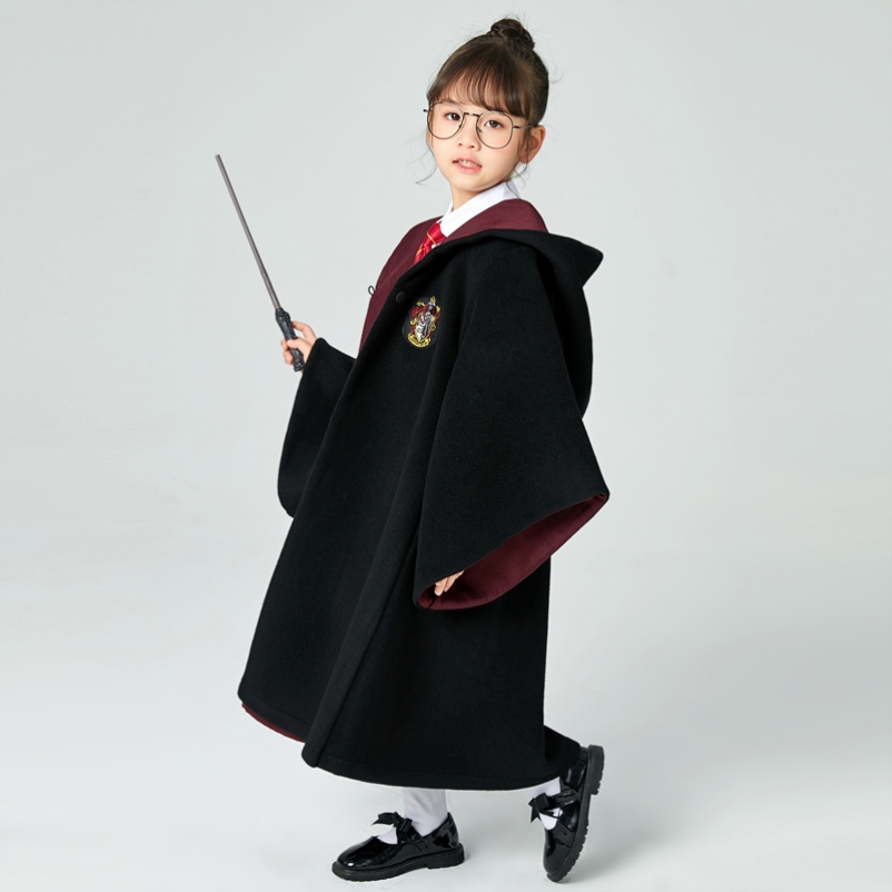 哈利波特儿童魔法袍披风校服万圣节活动cosplay格兰狮院蛇院礼物