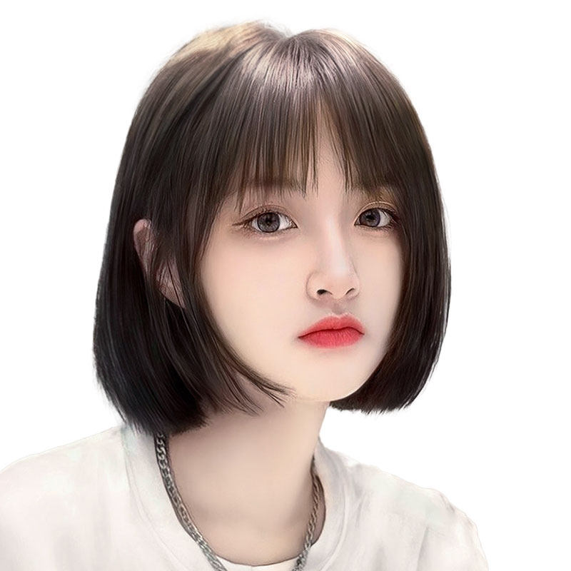 假发短发仿真发全真人发自自然整顶头套新款日常整顶假发